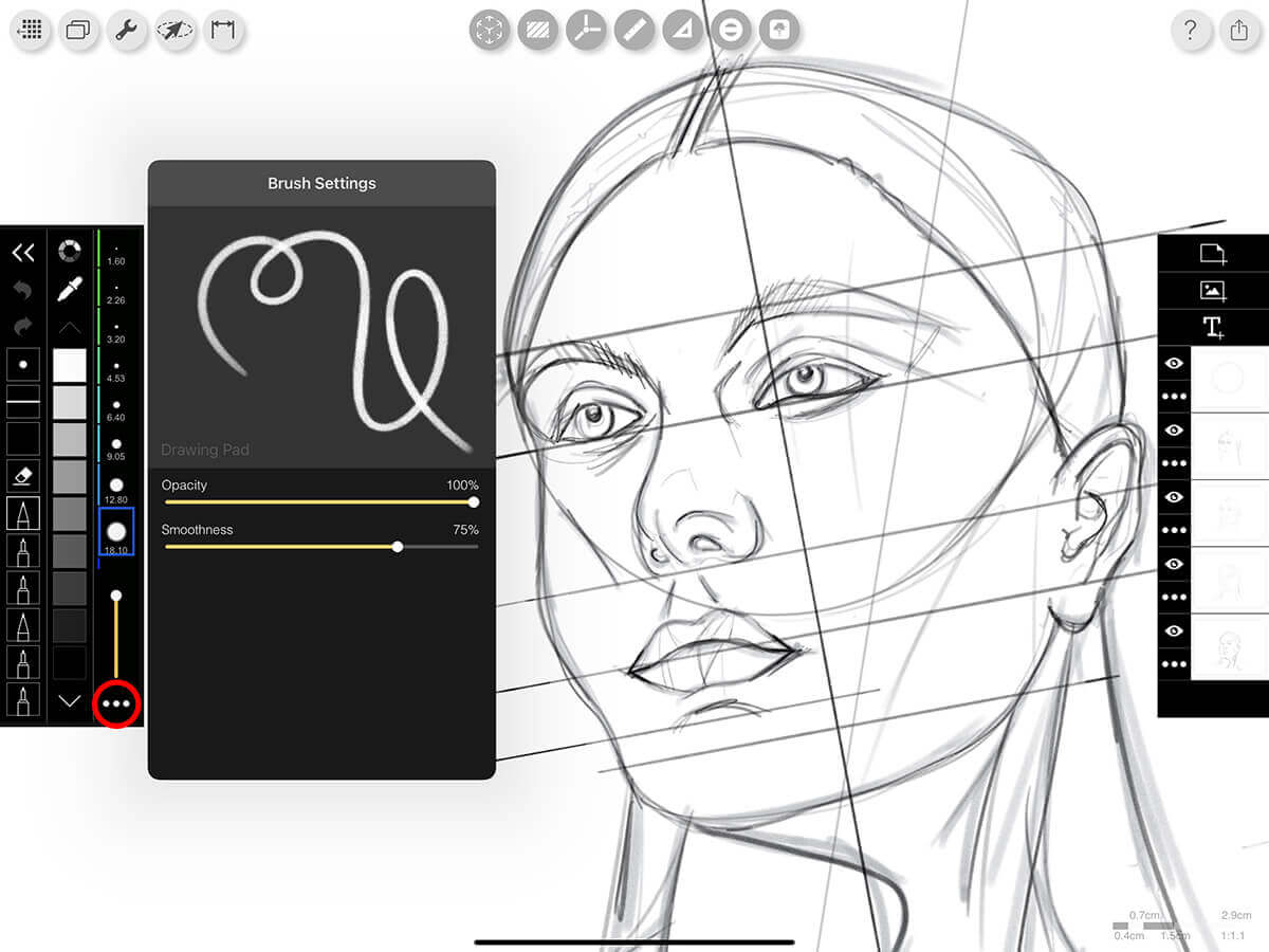 Pens & Brushes: ScalePen - Morpholio Trace User Guide